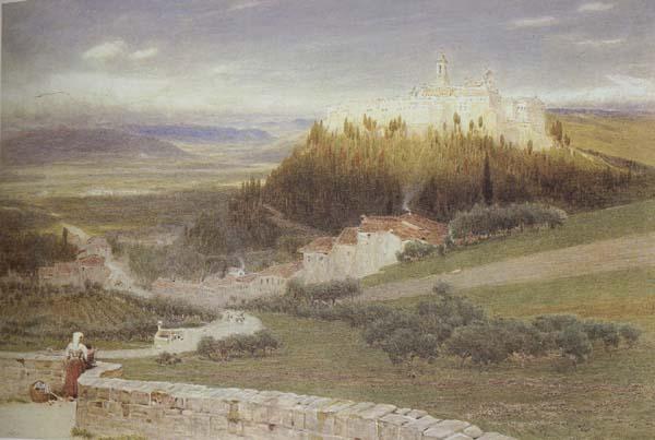 Albert Goodwin,RWS Certosa,near Florence (mk46) oil painting image